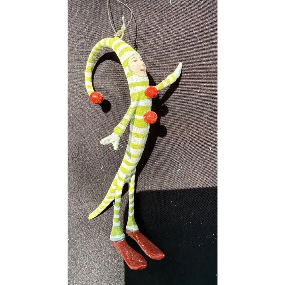 Dept 56 Patience Brewster Krinkles Whimsical Swirly Elf Ornament EUC -K1